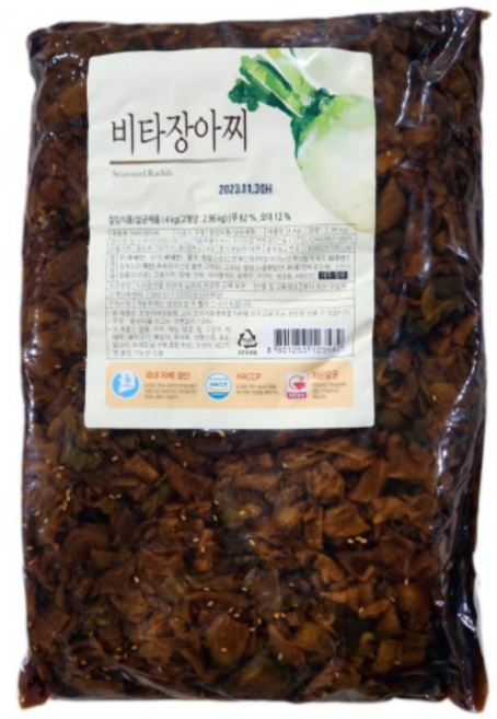 일미농수산 일가집 장아찌(간장절임) 4kg 2팩 1박스, 2개
