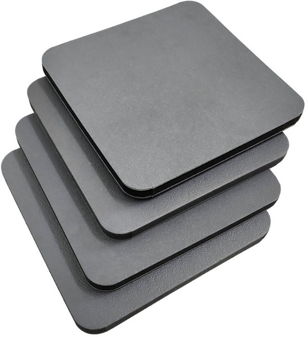 EDTC 층간소음 눌림 방지 방음 방진 충격흡수 조각 매트 4P, 하드조각, 그레이(4P)