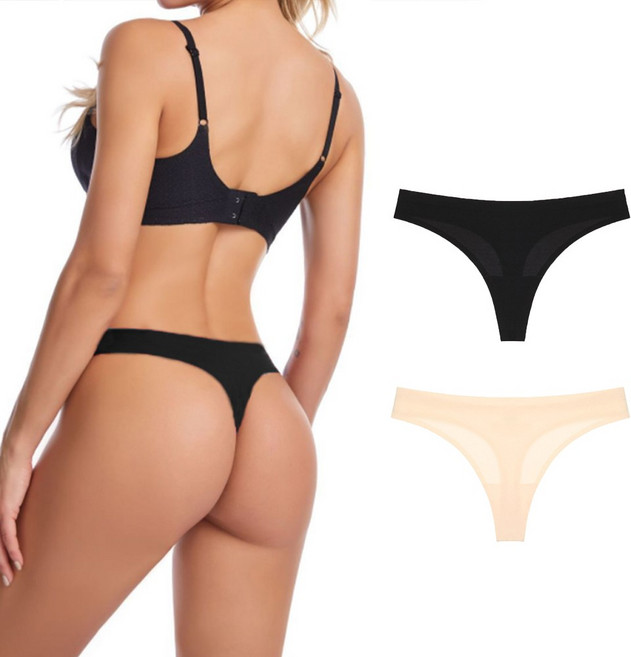 진우 여성 심리스 티팬티 무봉제 끈팬티 요가 레깅스 라인 안비치는 운동용 3개세트