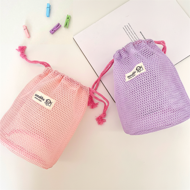 파인바잉 메쉬 스트링 파우치 2p 세트