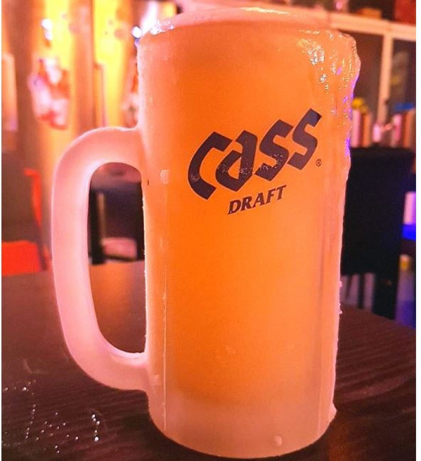 레트로 오비생맥주잔 카스생맥주잔 테라생맥주잔, 카스생맥주잔 450ml, 1개