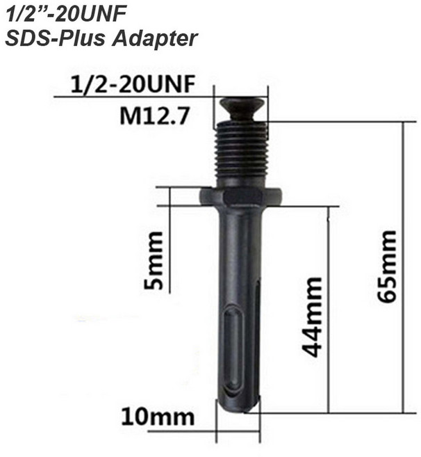 미니드릴척 임팩트 렌치 파워 드라이버용 드릴 척 컨버터 어댑터 전기 해머 SDS 플러스 육각 소켓 사각형 암 변환 1/2 3/8, 1개
