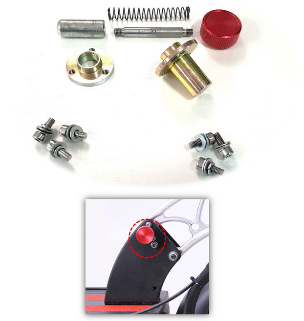 10인치 전동킥보드 폴딩핀 폴딩손잡이 풀세트, 혼합, 1세트, 10인치 전동킥보드 폴딩 부품 풀세트