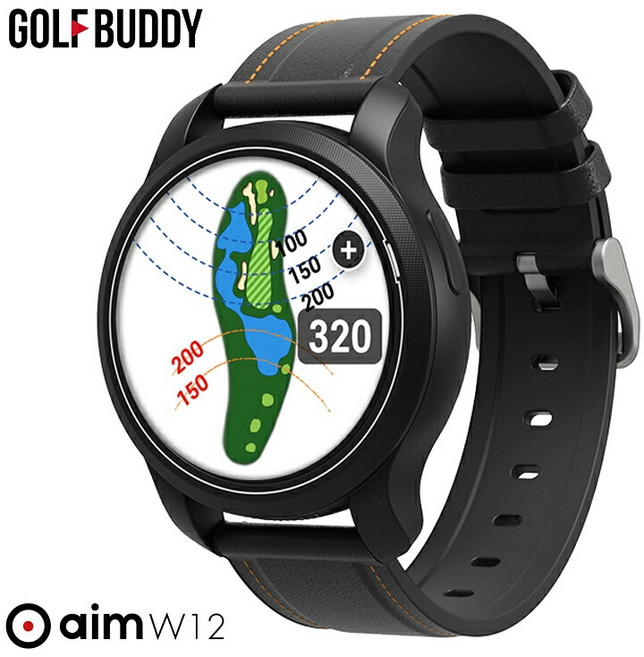 GOLFBUDDY 골프버디 aim W12 스마트 코스뷰 GPS 시계형 골프 거리측정기