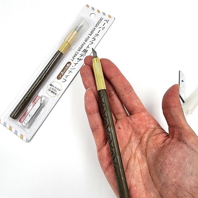 일본 정밀 작업칼 페이퍼공예 슬림 조각칼
