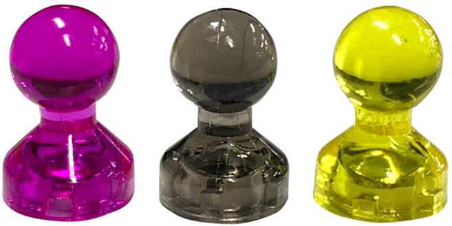 拜爾家居 彩色磁鐵 迷你強磁圖釘 辦公白板冰箱貼, 隨機, 1個