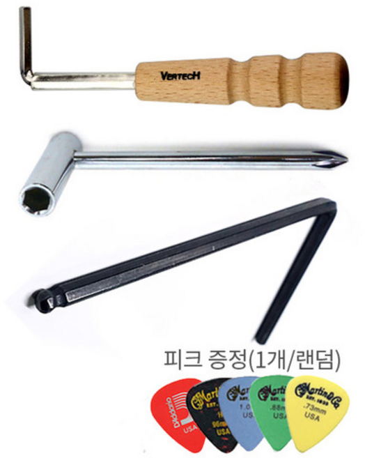 통기타용 렌치 모음 마틴렌치 테일러렌치 버텍렌치 MT-30L (피크선물), 테일러전용렌치, 1개