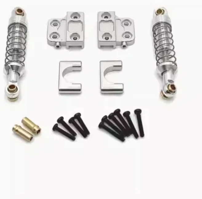 MN 모델 LC79 RC 크롤러 리모컨 자동차 업데이트 부품 액슬 용수철 리프 프론트 쇼크 거치대 타이어 세트, 26 rear shock holder S