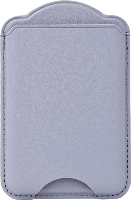 가꼬싶다 갤럭시용 강력 맥세이프 가죽 3장 수납 카드지갑, 1개, 라벤더 퍼플