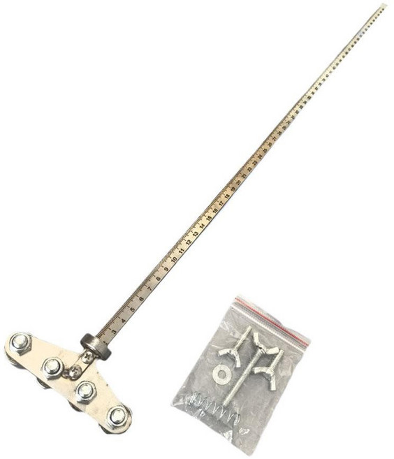 전기톱 위치 지정 가이드 자 원형 절단 스틸 도구 목공용 스테인리스 캘리퍼스, 4 ings