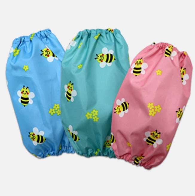 핸드메이드 아동용 방수 팔토시-꿀벌 미술 놀이 체험 방수토시 고무토시 기능성팔토시