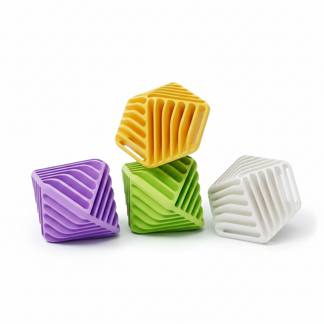 Eclatte 세탁볼 통돌이 드럼세탁기 건조기 엉킴방지 먼지제거 4P, 1세트, 혼합색상