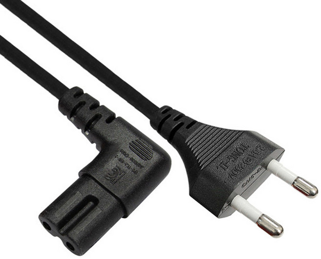 국산 AC 8자 코드 ㄱ자 파워케이블 2M ML-BL003, 1개