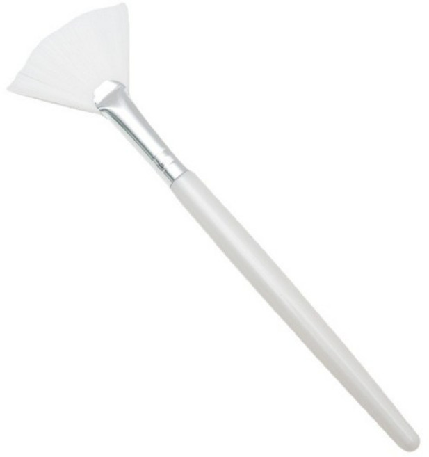 부채꼴 팩 브러쉬 팩붓 모델링 도구 필링 붓 7P, 7개, 화이트