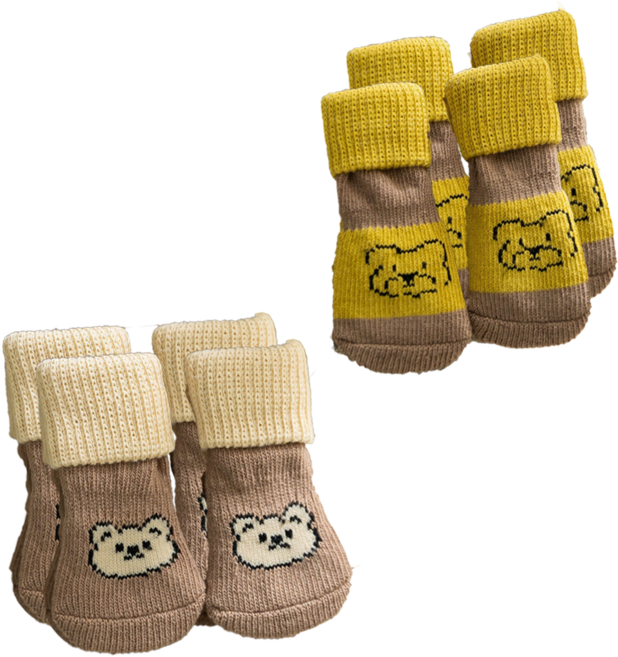 보드미펫 반려동물 미끄럼방지 양말 슬개골 보호 양말, 1세트, A세트