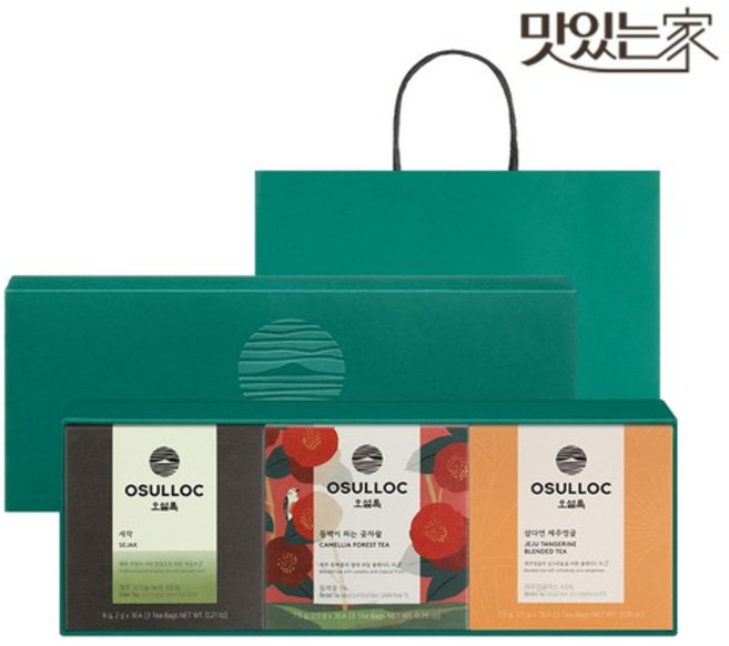 오설록 제주영귤 세트(3종x3입) 선물세트 / 피라미드 티백, 1개