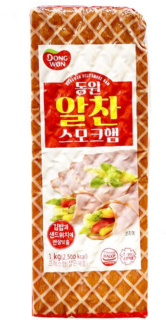 동원 알찬 스모크햄 1kg (57391), 5개, 1개