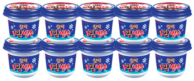 찰떡 일품 팥빙수, 10개, 240ml