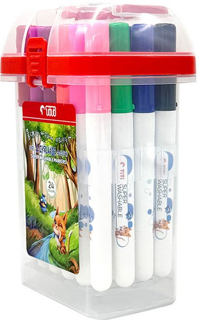 티티 슈퍼 워셔블 수성마카 세트 24색