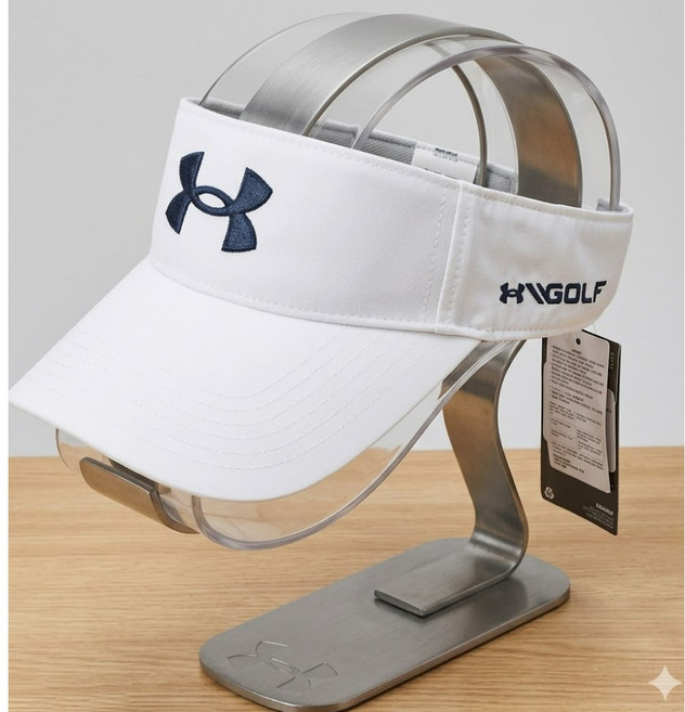 [언더아머_스포츠] 골프 모자 썬캡 White 남성 GOLF 썬 바이저 TM1361548