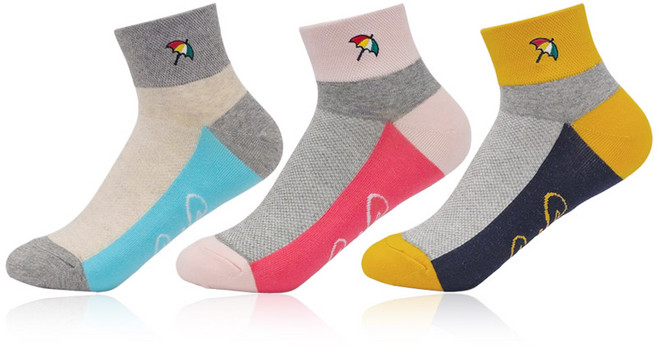 아놀드파마 여성캐주얼양말 매쉬 단목 3켤레 AP6637