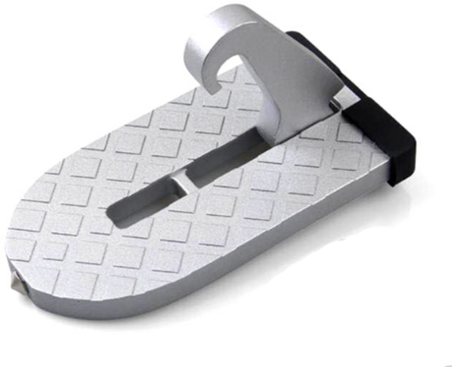 차량용 보조발판 구조망치겸용 세차 정비, 실버, 1개