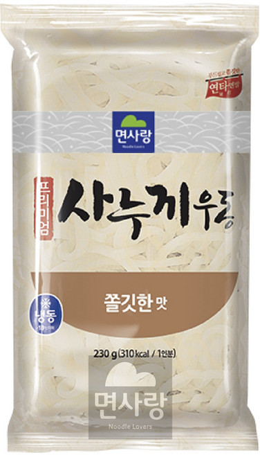 면사랑 프리미엄 사누끼우동 쫄깃한맛, 230g, 10개