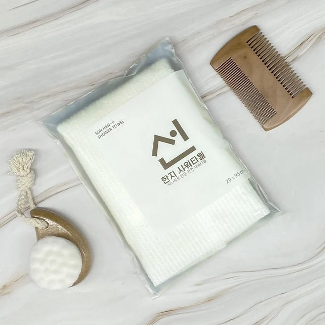 선 한지 샤워타월 저자극 각질제거 샤워타올 1개 - 쿠팡