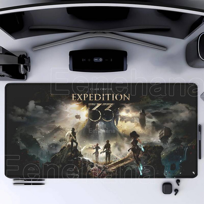 게이밍 장패드 온열 게임 Clair Obscur Expedition 33 게이머 마우스 패드 키보드 고무 사무실 PC, z0, 300x600x2mm, 1개