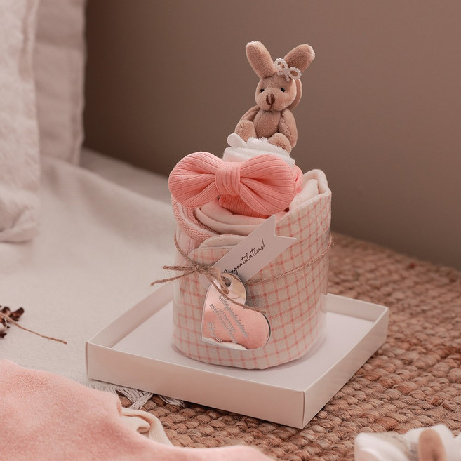 [출산백일선물] 우이동금손 스윗자몽 아기옷 케이크세트 [포장+쇼핑백동봉]