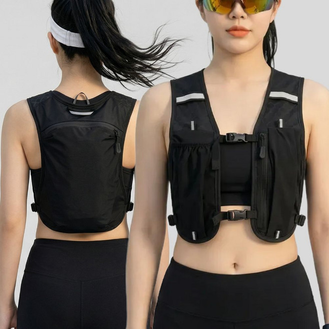 오브리버티 초경량 러닝 조끼 베스트 조깅 트레일, 화이트