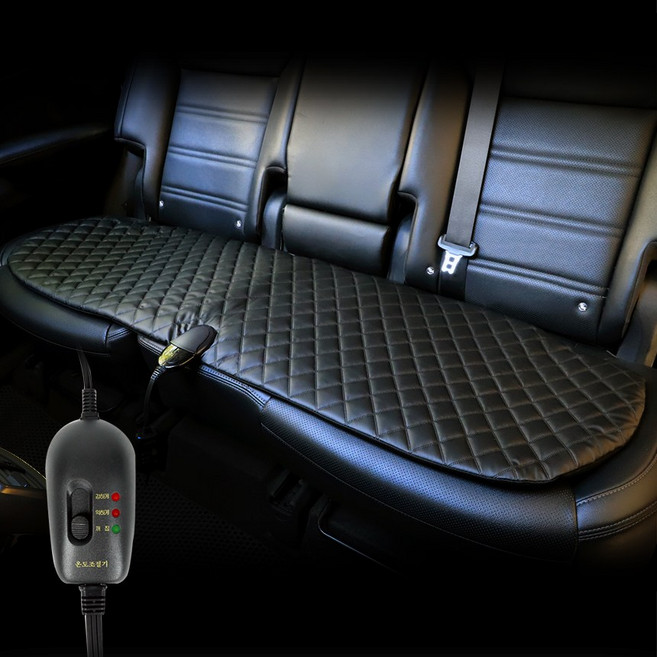 카모아 퀼팅 차량용 열선시트(12V) 뒷좌석 온열매트 자동차 겨울시트, 카모아 퀼팅 온열매트(뒷좌석-12V), 1개