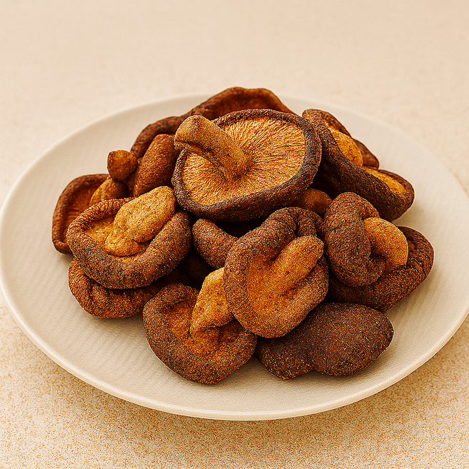 짜지않고 맛있는 원물간식 더하루 표고버섯칩(번들), 3봉, 70g