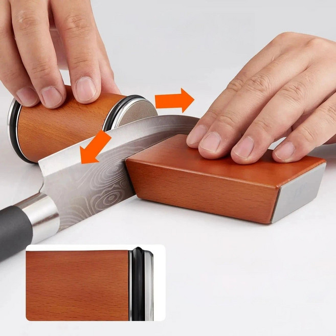롤링샤프너 샤프터 칼갈이 숫돌 주방 롤링 나이프 마그네틱 고정, 1세트, JM-117