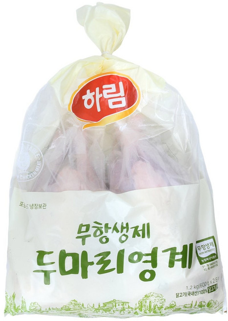 트레이더스 냉장 무항생제 두마리 영계1.2kg