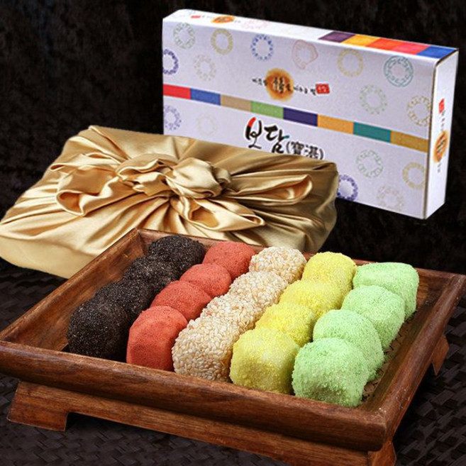 오색경단 20gx45알/국내산 찹쌀 떡/선물119579, 꿀떡 1kg/쫄깃한 이색 꿀떡 쑥떡/흰떡