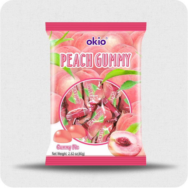 오키오 복숭아 구미 젤리, 80g, 7개