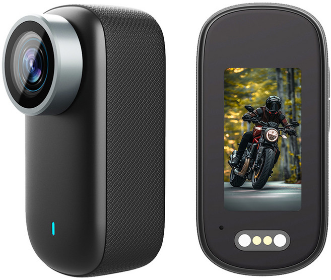RUNHome UHD 4k 액션캠 초소형 WiFi 바디캠 자전거 오토바이 +64GB 메모리, 블랙