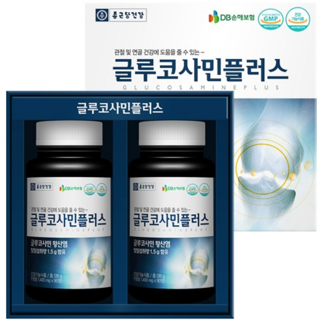 홈쇼핑정품 글루코사민플러스 종근당/건강기능식품, 90정, 4개