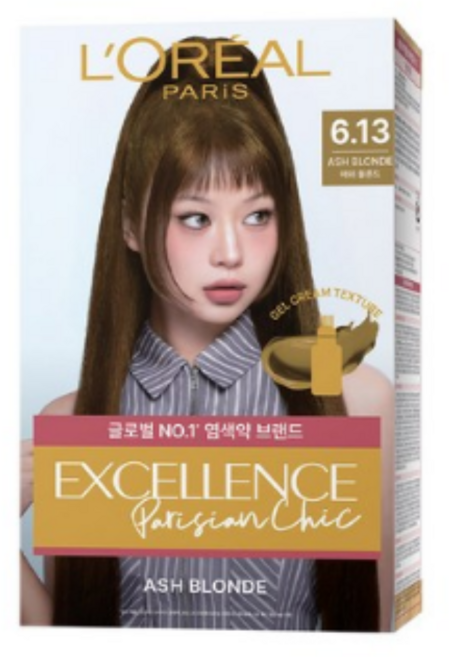 로레알파리 엑셀랑스 파리지앵 시크, 6.13 ASH BLONDE, 1개
