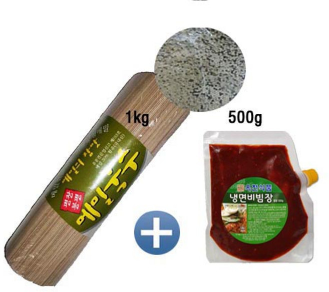 봉평원 비빔국수(메밀국수1kgx1+비빔장500gx1)묶음, 1세트, 1.5kg