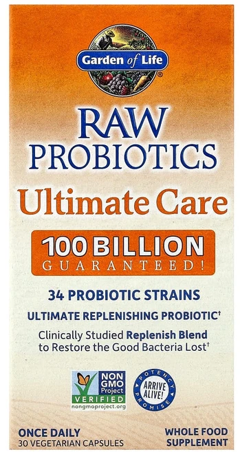 Garden of Life Raw Probiotics Ultimate Care 가든오브라이프 로우 프로바이오틱스 얼티밋 케어 30캡슐, 1개, 30정 - 쿠팡