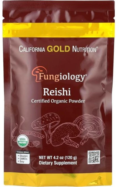 캘리포니아 골드 뉴트리션 곰팡이학® 인증 유기농 레이시 파우더 4.2온스(120g), 캘리포니아 골드 뉴트리션 곰팡이학®, 인증 유기농 레, 120g, 1개 - 쿠팡