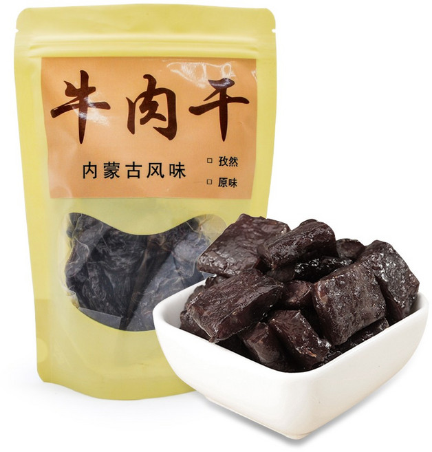 천미방 중국식품 몽고 소고기 육포 뉵육간, 120g, 1개
