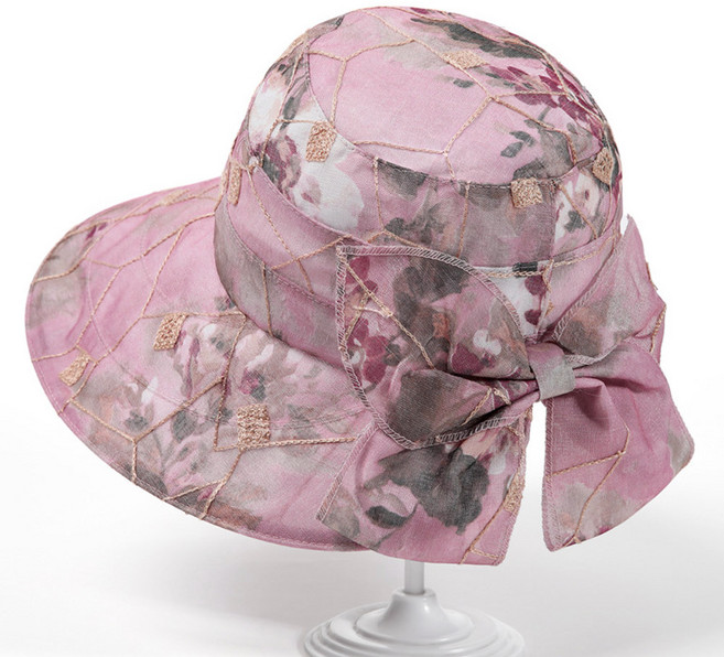 시원하고 햇볕가려주는 큰챙 플라워 여성 여름 모자 중년엄마 챙모자