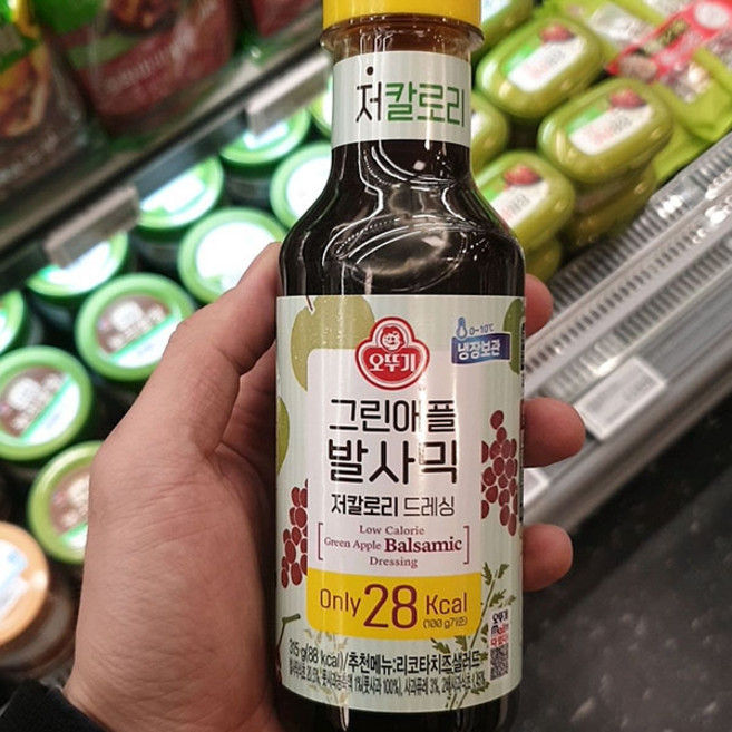 오뚜기 그린애플 발사믹 저칼로리 드레싱 315g 가정용 다이어트용, 1개
