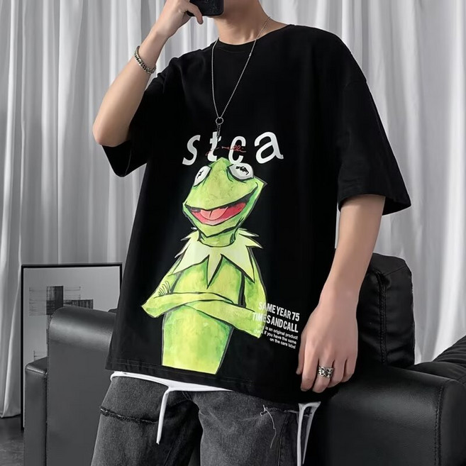 FASHON 印花T恤 寬鬆休閒上衣