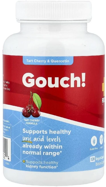 레드레메디스 거쉬 Gush 타트체리 퀘르세틴 진저 베지 캡슐 120정, Redd Remedies 레디 레미디스 타트체리 퀘르세, 1개 - 쿠팡