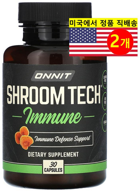 Onnit 이뮨 서포트 버섯 추출 복합 1000mg Immune Mushroom, 2개