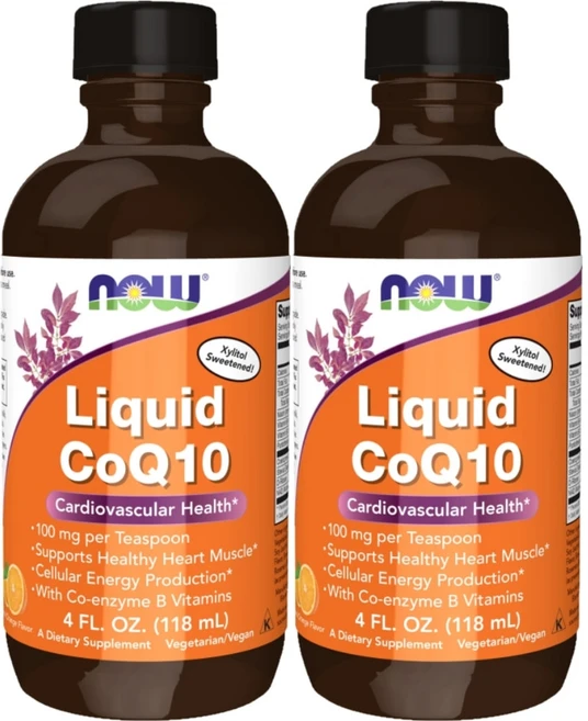 [1+1] Nowfood 나우푸드 코엔자임Q10 100mg 118ml 액상 비타민B6 비타민B12 시아노코발라민 판토텐산 판테틴 니코틴산아미드 코엔자임큐텐 코큐텐, 2팩 - 쿠팡